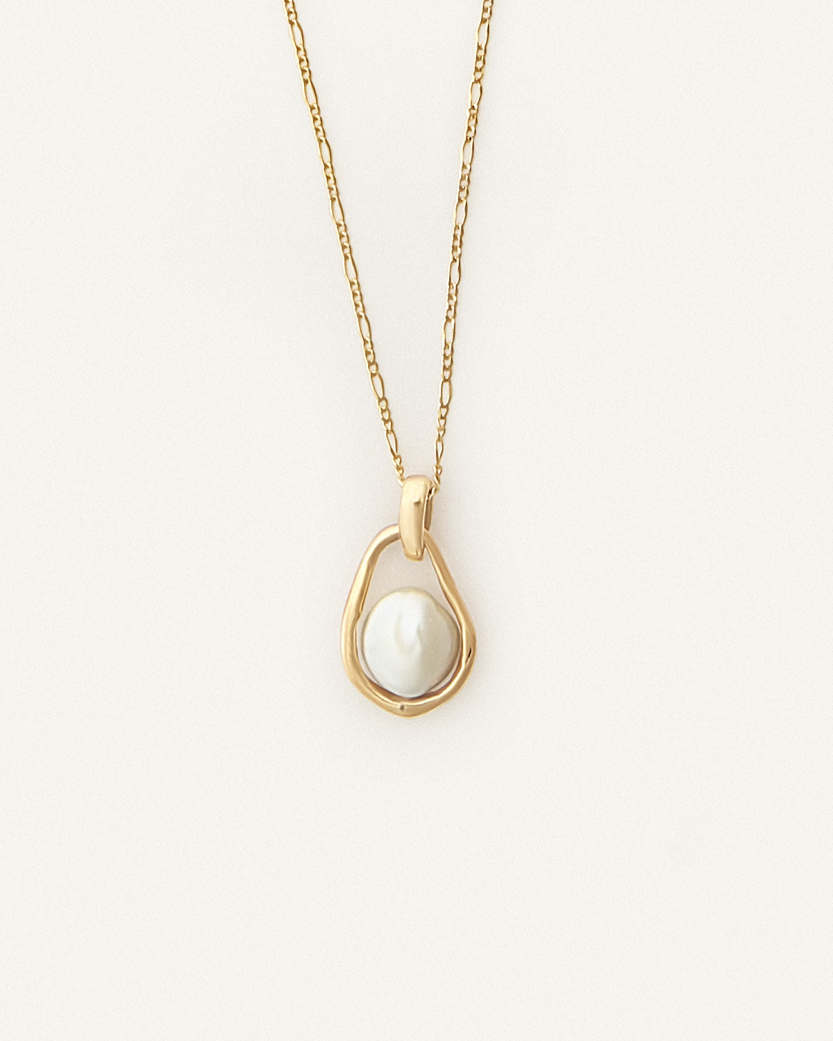 caged pearl necklace