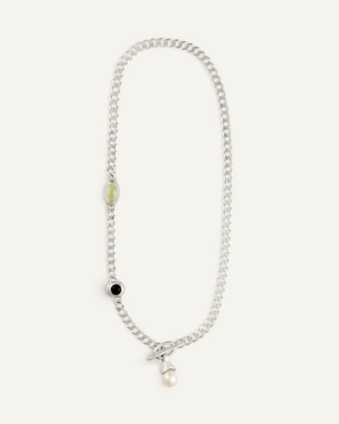 国内発*Hernan Herdez forma スターリングシルバー ネックレス Hernan Herdez Forma Necklace, Silver – Glasswing